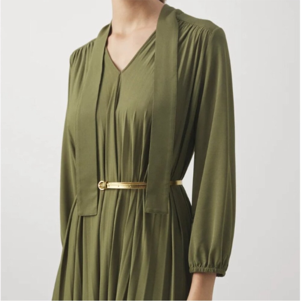 Marella Circo Green Dress With Belt - Picture 6 of 9